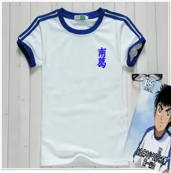 Captain Tsubasa Nogometni Dres bo Ustrezala Enoten Hitri suhe tkanine Otrok velikost Odraslih Cosplay Kostum bombaža T-shirt