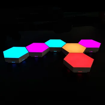 Nova Generacija DIY Quantum Lučka na Dotik Občutljiv RGB Nočna Lučka za Modularne Parcelo luminaria Ustvarjalne Helios Dotik lamparas