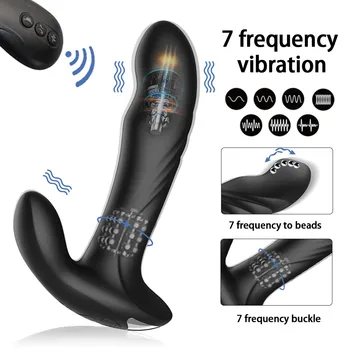 Analni Vibrator za Moške Brezžični Daljinski Dildo Vibracije Prostate Massager Analni Zamudo Izliv Vagina Masaža Spolnih Igrač za Moške