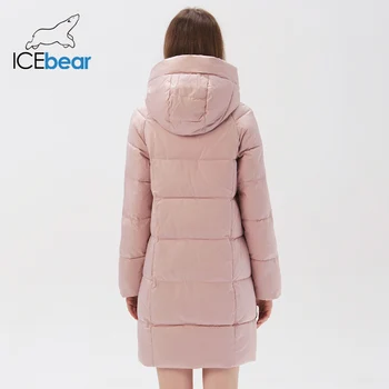 Icebear modni visoke kakovosti hooded žensko zimsko jakno ženska oblačila ženske blagovne znamke plašč GWD20286I