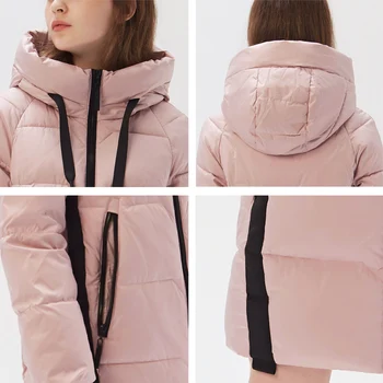 Icebear modni visoke kakovosti hooded žensko zimsko jakno ženska oblačila ženske blagovne znamke plašč GWD20286I