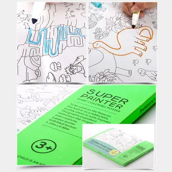 Otroci Otrok Super Slikar Baby Ogromne Risbe Papirni Velikan, Barvanje Plakat Igrače Fantje Dekleta Darilo Za Rojstni Dan Izobraževalne Risanje Igrače