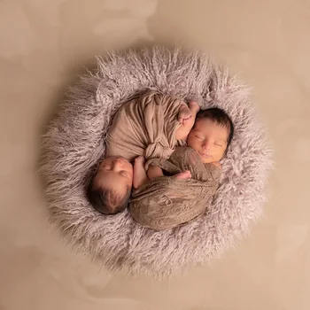 Ne&Judy Krog 60 cm Novorojenega Otroka, Dojenčka Foto Odejo Ponaredek Krzno Preprogo Odeje Fotografija Ozadje Baby fotografirali Za Studio