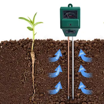 3 in1 Vrtna Rastlina Cvetje Tla PH Tester Rastline Rasti Vlage Intenzivnost Svetlobe Meter Instrument Testiranje Orodja