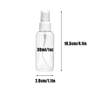 30 ml Spray Bottle Pregleden Spray Steklenico ponovno napolniti Prazno Plastenko Potovanja Steklenico, ki je Primerna za Razkuževanje Tekočine Es