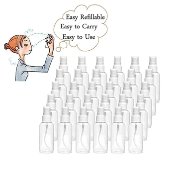 30 ml Spray Bottle Pregleden Spray Steklenico ponovno napolniti Prazno Plastenko Potovanja Steklenico, ki je Primerna za Razkuževanje Tekočine Es