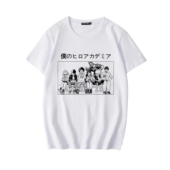 Anime Boku Ni Junak Univerzami Srčkan Risanka Tiskanja Ženske T-shirt Moj Junak Akademskega sveta Šole Zabavno Kostum Harajuku Japonska Priložnostne Vrhovi Tee