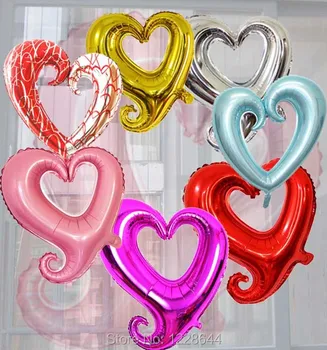 Poroka dekoracija stranka dobave super Giant 43inch XO srce aluminijasto folijo helij baloni za Valentinovo darilo debelo