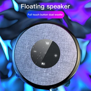 C7 Plava Lučka Bazen Lahka Bluetooth Zvočnik Nepremočljiva IPX6 Plavanje Soundbox z Gumbi na Dotik Mini Super Bass Subwooferji
