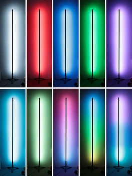 Možnost zatemnitve barve talna svetilka moderne RGB daljinski LED talna svetilka Coloful Spalnica lučka dnevna soba dekoracijo razsvetljavo