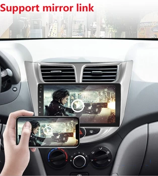Avto Radio 2.5 D 2Din Android 9.1 POJDI Multimedijski Predvajalnik Navigacija GPS Za Hyundai Solaris Naglas Verna 2011 2012 2013 -2016