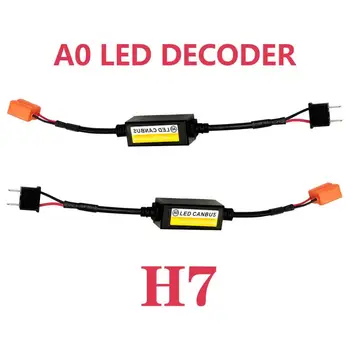 H7 LED Canbus Napak Dekoder Za H4 LED Smerniki Žarnice Kompleti Za Avto Meglo H7 9005 9006 9012 Adapter Anti-Flicker