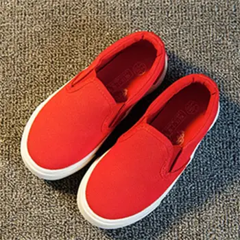 Polno rdeče Otroci Platno Čevlji Sport Dihanje Fantje Superge Znamke Otroci Čevlji za Dekleta Jeans Denim Priložnostne platno čevlji