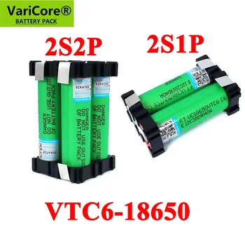 VariCore 5V/7.4 V 18650 VTC6 2S1P 3000mAh 2s2p 6000mAh 20 amperov Za brezžično Izvijač baterije vara baterije