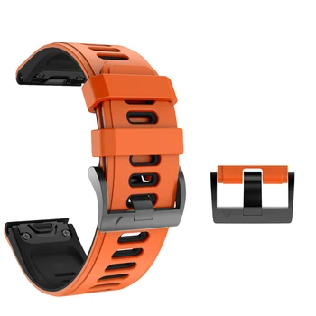 26 22 mm Silikonski Watchband za Garmin Fenix 6X 6 Pro Watch Hitro Sprostitev Enostavno fit Zapestje Trak, Trak Za Fenix 5X 5 Plus 3 3HR