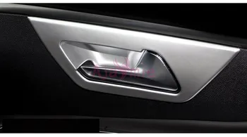 Pribor Za Peugeot 5008 3008 2017 2018 Notranjost Srebrna Barva Vrat ročaj Posodo Vstavite Prosojnice Trim Kritje Chrome Avto Styling