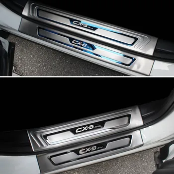 Za Mazda CX-5 CX5 2017 2018 2019 2020 Nerjavno Jeklo Vrata Polico vrata Avtomobila pedal dekoracijo protection board Avtomobilov Avto Styling