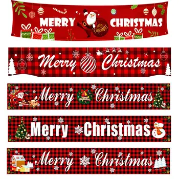 Božič Banner Zastava Vleče Božični Okraski za Dom Zunanji Trgovini 2021 Okraski Božič Srečno Novo Leto Darilo 2021 Navidad