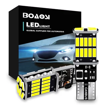BOAOSI 2x T10 4014smd LED Potrditev Svetlobe, brez Napak Obrvi Veke Žarnice Za Skoda Superb Octavia A5 A7 2 Fabia Hitro Yeti