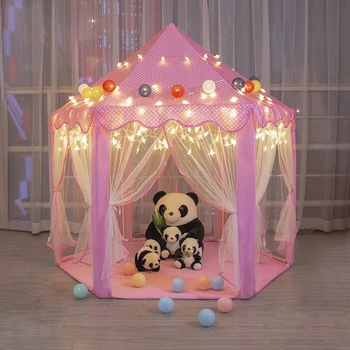 Princesa Grad Dekle Igrati Hiša otrok šotor za otroke, Otroške Igrače Žogo Bazen šotor za Otroke Zložljiv Otroški Šotor