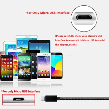 0.18 m Kratkih Mikro USB Hitro Polnjenje, Sinhronizacijo Podatkov Kabel Prenosni za Galaxy S7 J5 J3 J7 2017 Huawei P8 Lite Mobilni Telefon, ki Visi Cabel