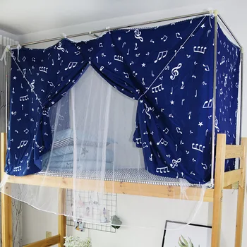 Odtenek Krpo Komarjem Študentskih Spalnico integrirano zgornji trgovina spodnja postelja zavese moški ženski spalnica z dvojno rabo Posteljo Plašč