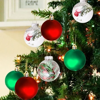 NOVO-30Pcs 6 cm Božični Kroglice Okraski za Božič Drevo Shatterproof Božično Drevo za Obešanje Žogo Odlikovanja