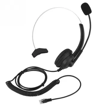 Klicni Center Slušalke Z Mikrofonom 300 Kristalno Priključite Telefon Glasovni Interfonski Slušalke Za Računalnik PC Igre za Nadzor Glasnosti