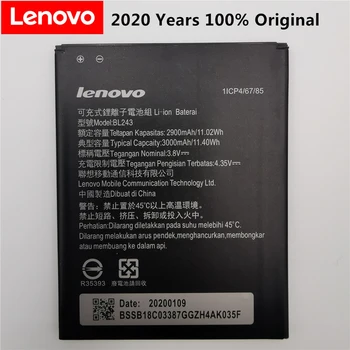 2020 Novo BL 243 BL243 Baterija Za lenovo Limone K3 Opomba K50-T5 A7000 A5500 A5600 A7600 2900mAh Mobilni Telefon Varnostno kopiranje Bateria