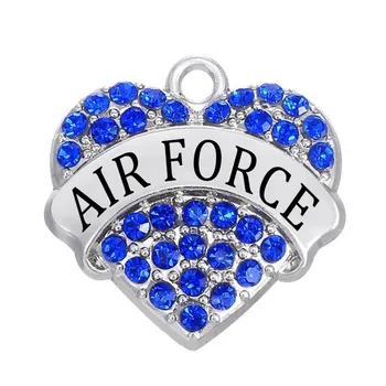 Ameriška Vojska Nakit Trgovini Srca Obliko Nosorogovo Air Force Utrla Čar