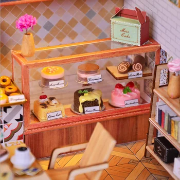 DIY 3D Lesene Miniaturni Lutka Hiša Komplet za Prosti Čas Gradnja Skupščine Model Kabini Doma Okraski za Božična Darila za Rojstni dan