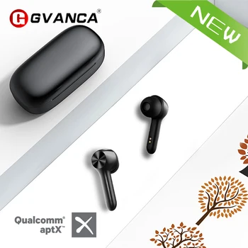 GVANCA M5 Qualcomm Čip TWS Brezžična tehnologija Bluetooth 5.0 Slušalke Touch Kontrole Brezžične Slušalke Podporo SBC、AAC、APTX Dekodirati
