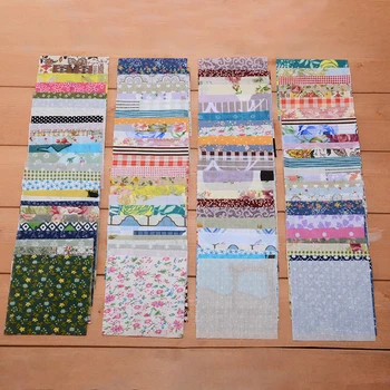 100 kozarcev DIY Šivanje Lutka Quilting Mozaik Tekstilne Tkanine, Torbe 10x10cm Kvadratnih Cvetlični Bombažne Tkanine Obrti