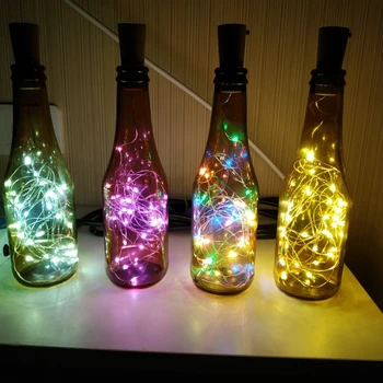 6Pcs LED Niz DIY Pravljice Luči za Steklenice Letnik Kmečka Poroka Tabela Dekoracijo Bachelorette Kokoš Stranko Novo Leto