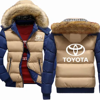 Zimski flis Zgostitev Toplo Hoodies Moških Toyota Avto Logotip Natisniti Moda bombaž, Volna, ki so Hoody Mens Hoodies Zadrgo Jakna