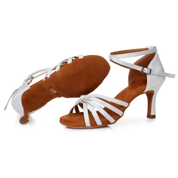 Latinsko plesne čevlje za dekle, ženske, dame, dvorana strokovno Salsa tango stranka ples čevlji Visoke Kakovosti nagnila približno 7 cm/5 cm