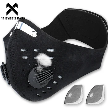 11 BYBB JE TEMNO Hip Hop Kolesarjenje Masko Filter PM2.5 Anti-fog Dihanje Maske 2020 za boj Proti Onesnaževanju Kolo Šport Usposabljanje maske za obraz