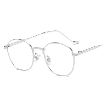 2020 Krogih Nove Anti-Modra Svetloba Ženske Optična Očala Za Kratkovidnost Kovinskih Očal Okvir Klasičnih Moških Retro Računalnik Eye Glasses