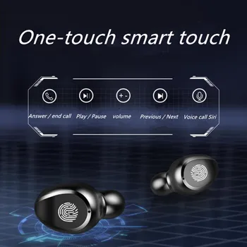 TWS F9 Mini Bluetooth Slušalke Nepremočljiva Touch Kontrole Surround Zvok Poslovnih Čepkov Šport Slušalk Deluje na vseh Pametnih telefonih