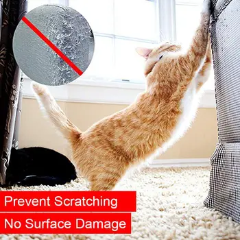 Anti-Scratch Hišnih Mačk Usposabljanje Trak Scratch Guard Mat Pohištvo in Usnje Scratch Guard Varovalo Trak za Mačke in Domače živali
