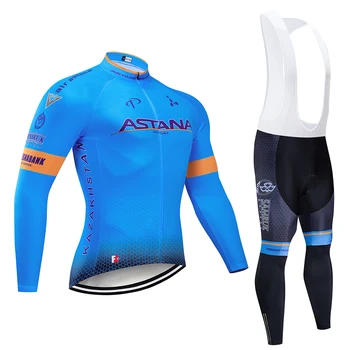 Astana 2020 Pomlad Jesen Men ' s Long Sleeve Kolesarjenje Oblačila Sklop Dihanje MTB Koles, Kolesarski Dres Ropa Maillot Ciclismo
