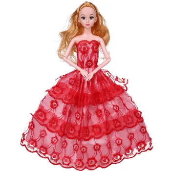 Besegad 5pcs Punčko Oblačila Moda Elegantno Poročno zabavo, Obleke, Obleke Kostum Obleko Pribor za Barbie je 11,5-palčni Dekle Lutka