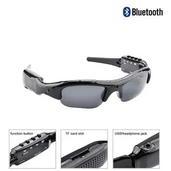 1080P Bluetooth sončna Očala Očala Digitalni Video Snemalnik Očala Kamera Mini Camcorder Video sončna Očala DVR z slušalke
