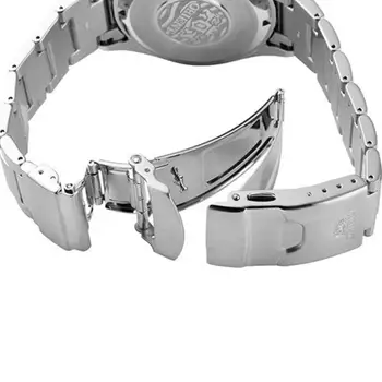 Orient Triton moške samodejni watch RA-EL0001B jekla safir potapljač Orient potapljači watch črna številčnica, safirno steklo jekla zapestnico
