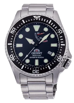 Orient Triton moške samodejni watch RA-EL0001B jekla safir potapljač Orient potapljači watch črna številčnica, safirno steklo jekla zapestnico