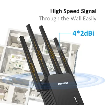 5 Ghz WiFi Repetitor Brezžičnega omrežja Wi fi Extender 1200 /2100 Mbps Wi-Fi Ojačevalnik 802.11 AC Dolge razdalje, Wi fi Signal Booster Repiter