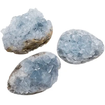 TUMBEELLUWA na Naravno Modrem Celestite Mineralnih Kristalov Geode Gruče Vzorcem Nepravilnih Kamen Reiki Healing Home Dekoracijo