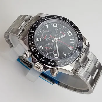 Nov visoke kakovosti moške gledajo VK63 watch bomax marina quartz kronograf svetlobna gibanje kazalca 39 MM keramične plošče D6