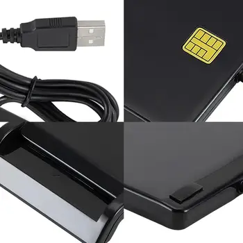 USB 2.0 Smart Card Reader Vrhunske Kakovosti Spretno Proizvodnji za DNIE ATM CAC IC ID Bančne Kartice SIM Windows Linux