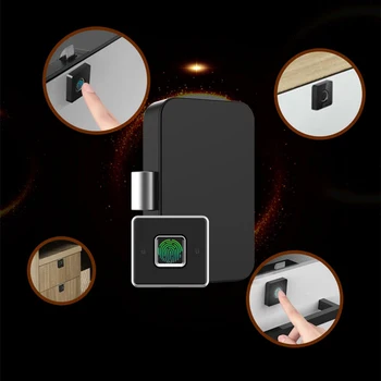 Prstnih Zaklepanje Smart Omarico Zaklene Biometričnih USB Polnjenje brez ključa Pohištvo Predal Omarico, Omaro Prstnih Zaklepanje